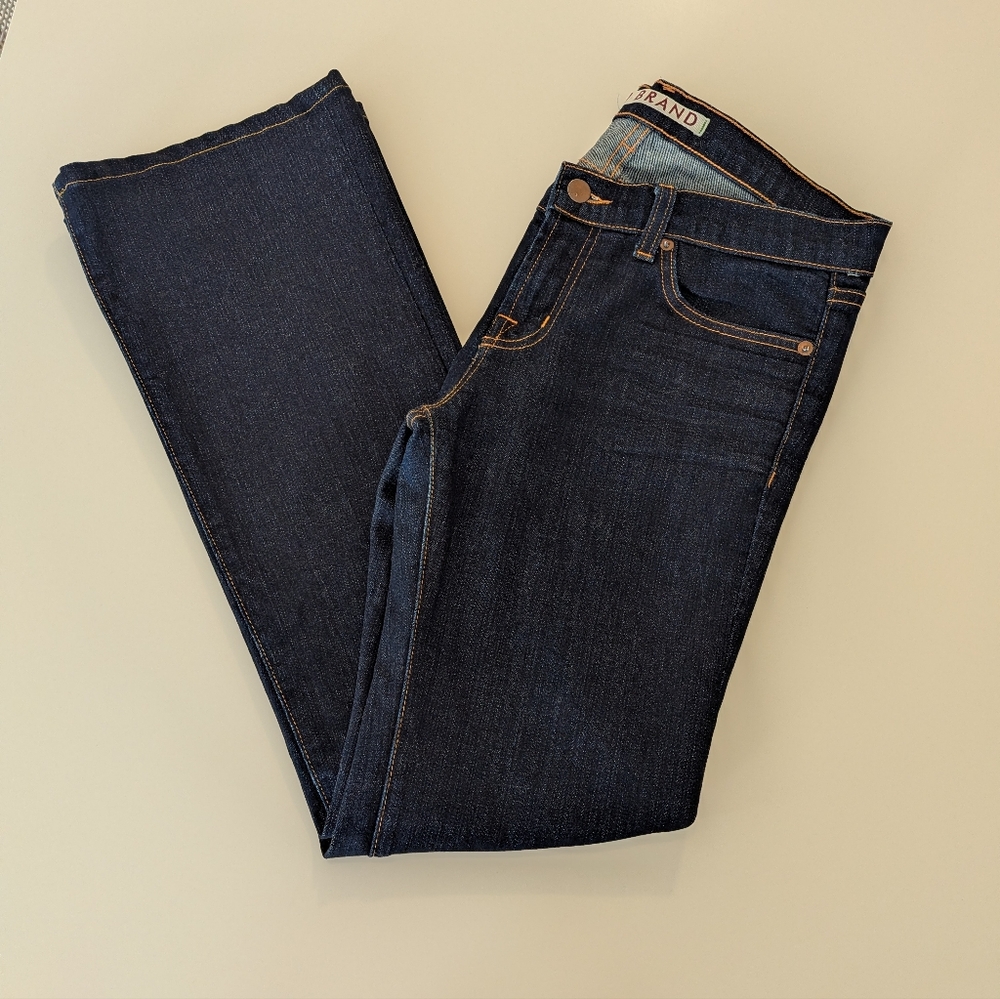 J Brand Womens Dark Wash Bootcut Flare Jeans Size 28‎ Indigo Denim